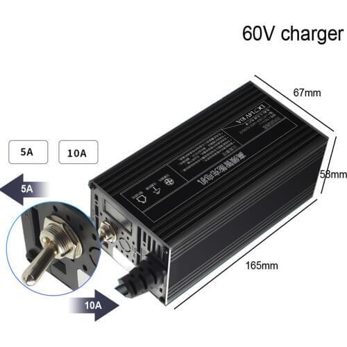 60V 10A Charge 16s 67.2V 5A li ion Charger 73v 20S lifepo4 5A 10A adjustable charger lithium ion lifepo4 LTO charger lead acid