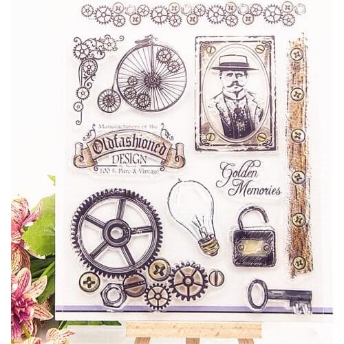 14x18cm Restoring ancient Transparent Clear Stamps Silicone Seals Roller Stamp DIY scrapbooking photo album/Card Making wedding