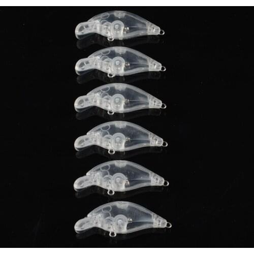 5.5cm/3.6g 50pcs Blank Unpainted Bait DIY Minnow Crankbait wobbler Unpainted Lure Freshwater Fishing Blank Hard Lures Isca Pesca