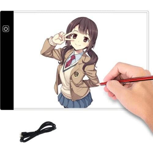 A4 LED Drawing Tablet Digital Graphics Pad 3 Level Dimmable Led Light Box Copy Board Tablet Sketching Animation Copy Board