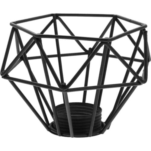 Hollow-out Iron Diamond Shape Lamp Shade Retro Light Shade Chandelier Cover