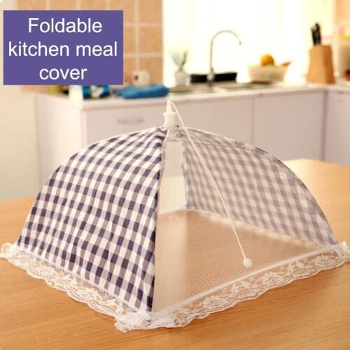 1PC Portable Umbrella Style Food Cover Anti Mosquito Meal Cover Lace Table Home Using Food Cover Kitchen Gadgets Cooking Tools