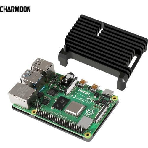 Aluminum Case Alloy Armor with Cooling Heatsink Compatible for Raspberry Pi 4 Model B
