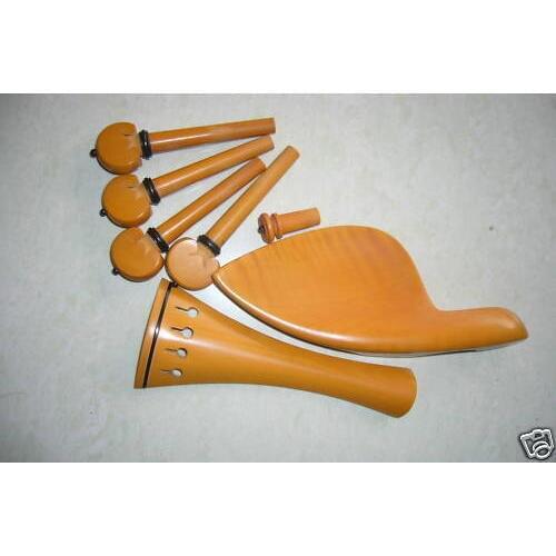 Violin Fittings 1 Sets boxwood,pegs,tailpiece,chinrests #6655