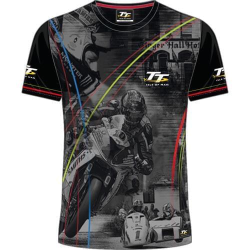 2018 MOTO GP TT Racing T-Shirts Isle Of Man Motorcycle Road Races Short Sleeve Tees Shirt Mens Summer Mountain Course T Shirt