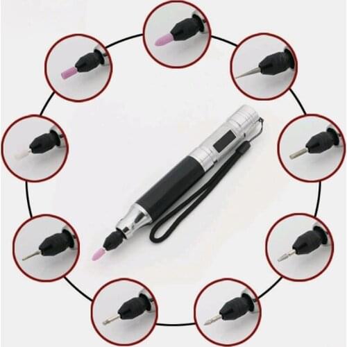 DIY Engraving Pen Rechargeable Electric Carving Polishing Pen Portable Mini Driller Grinder for Metal Wood Jewelry Glass