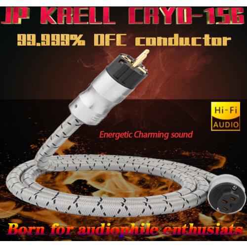 Preffair High Quality Hi End Schuko Power Cord CD Amplifier Amp EU Power Plug Cable HIFI AC Mains Power Cable Schuko Power Iine