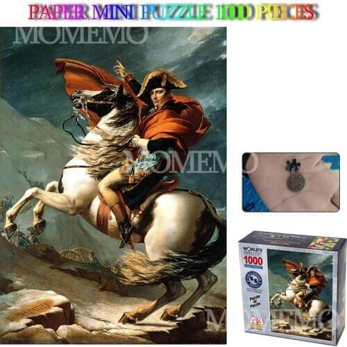 Portrait Napoleon Paper Mini Jigsaw Puzzles 29*42cm Oil Painting 1000 Pieces Adults Puzzle Teens Children Kids Family Fun Toys