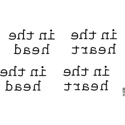 New Design in the heart Temporary Tattoo Sticker Temporary Body Arts flash tattoo Waterproof fake tatoo taoos xha stickers