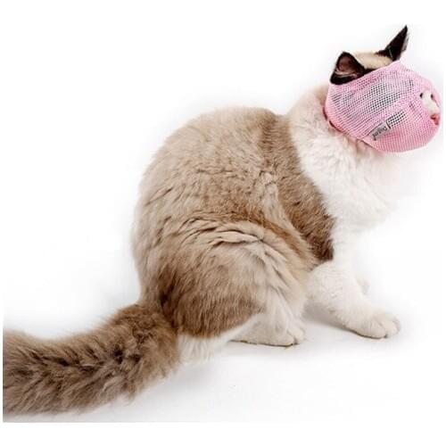 Breathable Mesh Cat Anti Bite Muzzles Cat Travel Tools Bath Beauty Grooming Supplies Cat Bathing Bag Bathing Pet Supplies 896564