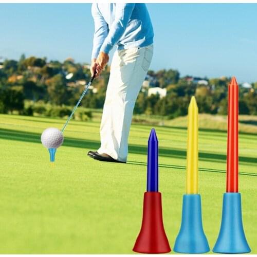 U7EF Plastic Golf Tees Consistent Color Durable Rubber Cushion Top Golf Golf Accessories Golf Tees Outdoor Tools