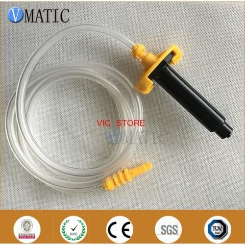 High Quality 5 Sets EFD 5cc/ml Pneumatic Syringe Barrel Valve Robot Adapter With Piston & Dispensing Needle Tip