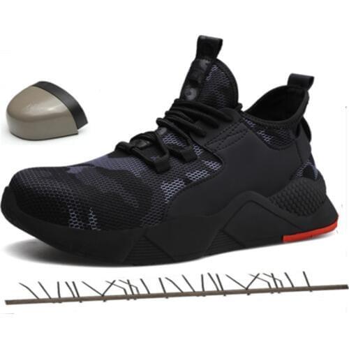 36-48 Unisex Steel Toe Work Safety Shoes Non-slip Breathable Fashion Boots Mens Indestructible Designer Shoes Outdoor Sneakers