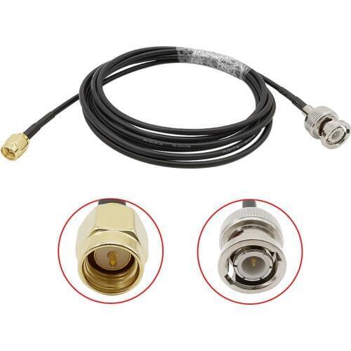 RF Coaxial Cable RG174 BNC Male Plug to SMA Male Plug Connector RG174 Cable Pigtail Jumper Antenna Wire Cord RF Adapter