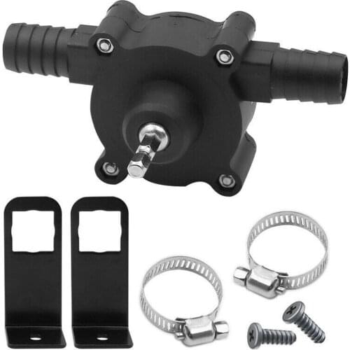 Hand Electric Drill Drive Home Self-priming Oil Fluid Water Transfer Pump Fits Most Electric Drills Garden Tool