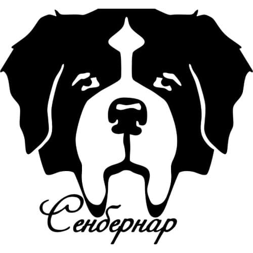 S51996 Various Sizes/Colors Car Stickers Vinyl Decal Сенбернар St. Bernard Dog Motorcycle Decorative Accessories on Bumper