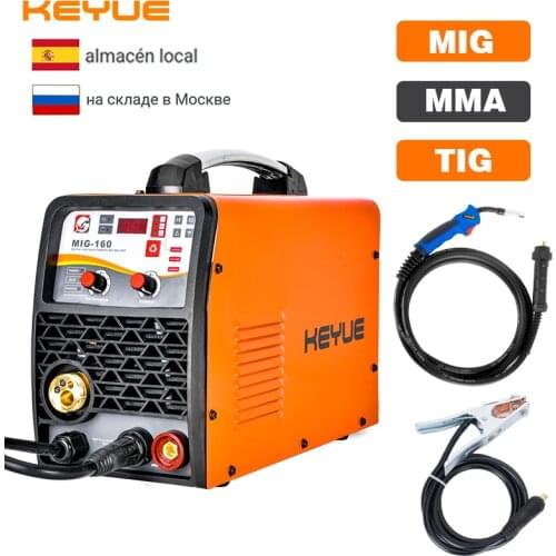 KEYUE 220A 220v Mig Weding 3 in 1 MIG ARC MMA TIG Welding Machine Gas And Gasless Stainless And Carbon Steel MIG Welder