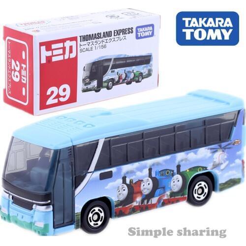 Takara Tomy TOMICA No. 29 Thomasland EXPRESS BUS Model 1:156 DieCast Funny Car Pop Metallic Baby Toys Collection