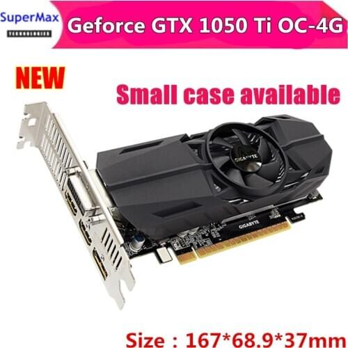 New Geforce GTX 1050 Ti OC-4GL Game Graphics Card Gigabyte GTX1050ti GDDR5 4G PCI-E DVI HDMI DP Video Card 1pcs free shipping