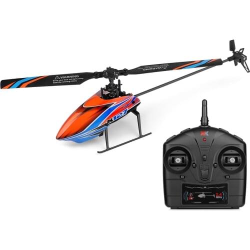 WLtoys XK K127 2.4G 4CH 6-Aixs Gyroscope Height Holding hover Single Blade Propeller Mini RC Helicopter V911S Upgrade