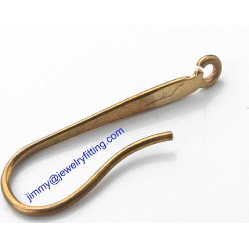 Jewelry findings Wholsale Raw brass Vintage Earring Hooks French Earring hook Earring Accessories for jewelry making we earwire
