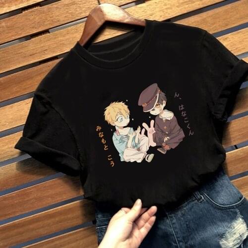 Funny Hanako-kun Minamoto Kou Print T Shirt Women Men Fashion Toilet-bound Hanako-kun Top Japanese Anime Tshirt Hip Hop Tees