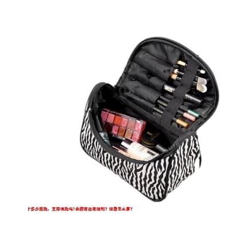 1pcs/lot woman Cosmetic Case Bag Fashion Portable Waterproof Women zebra Makeup Bag