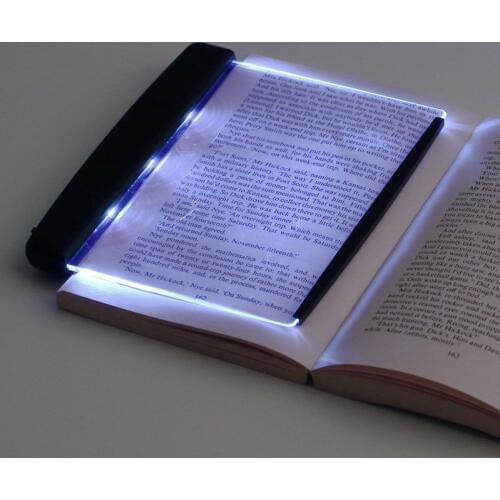 2019 Creative LED Book Light Reading Night Light For Car Travel Bedroom Book Reader Flat Plate Led Desk Lamp Home Indoor