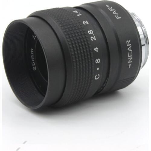 25mm f1.4 C mount CCTV camera Lens for M4/3 EP1 EP2 G1 GF1 GF2 black