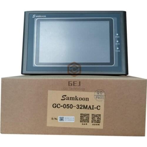 5inch GC-050-32MAI-C Samkoon DC 24V Resolution 800*400 4-way Analog Inputs 2-way High speed pulse outputs Integrated PLC