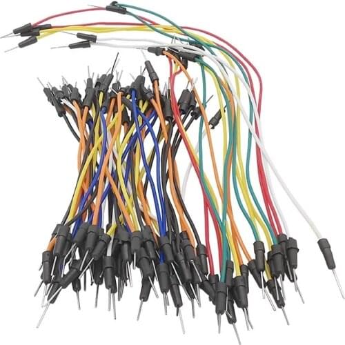 65Pcs Solderless Flexible Arduino Tp4056 400 Cable Breadboard Connection Jumper Cables for PCB Test
