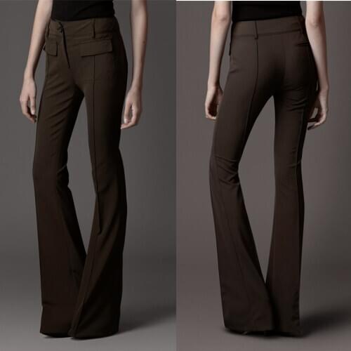Longer Size Can fit 160cm-200cm height slim pants female new Fashion brand England style elastic was thin flare trousers WQ13