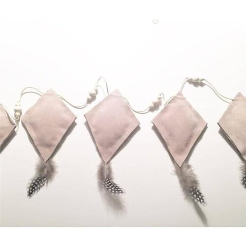 Nordic Baby Room Decoration Hanging Decorations Crib Wall Decor Suede Crafts Girls Boys Children Newborn Photography Accessories