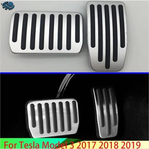 For Tesla Model 3 2017 2018 2019 Accessories Car Styling Car Interior Rest Pedals Fuel Gas Brake Pedal Cover