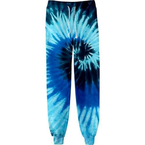Tie Dye High Waist Wide Waist Jogger Pants Colorful Psychedelic Track Pants Men/Women Trousers Streetwear Harajuku Sweatpants