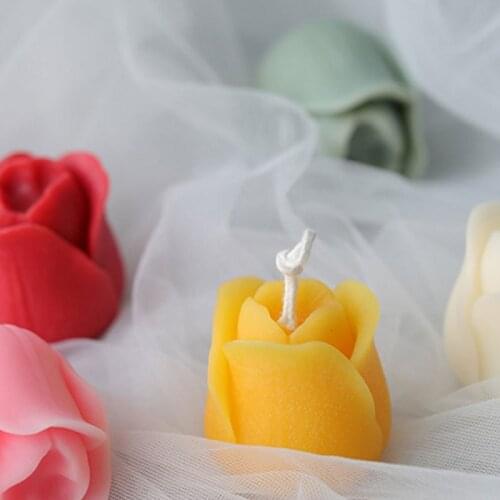 Tulip Candle Moulds Soap Mold Kitchen-Baking Resin Silicone Forms Home Decoration 3D DIY Clay Craft Soap-Making Suppliers M2800