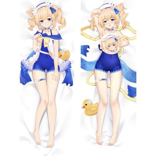 Game Genshin Impact Barbara Gunnhildr Pillow Case Dakimakura Cosplay Cartoon Kawaii Accessories Prop