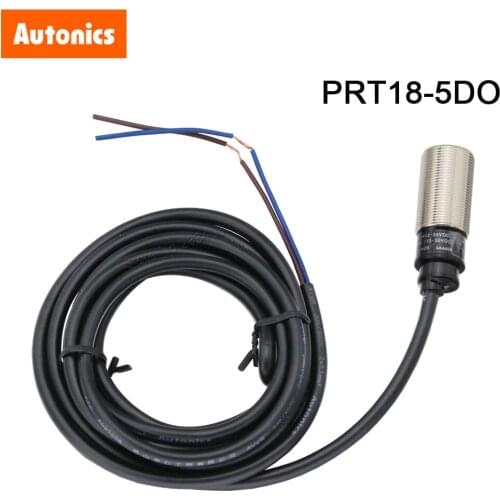 Autonics IP67 12-24VDC 5mm Inductive Proximity Switch PRT18-5DO 2wire DC Approach Sensor NO for Iron