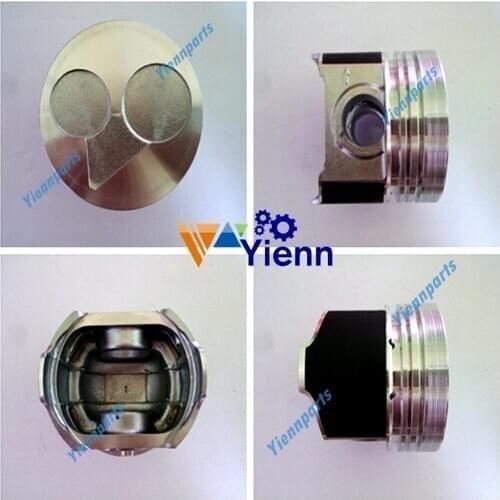 Piston Kit With Pin Clips For Bobcat 763 763F 763G 763H 763HC 763HF 763HG Skid Steer Loader Engine Parts