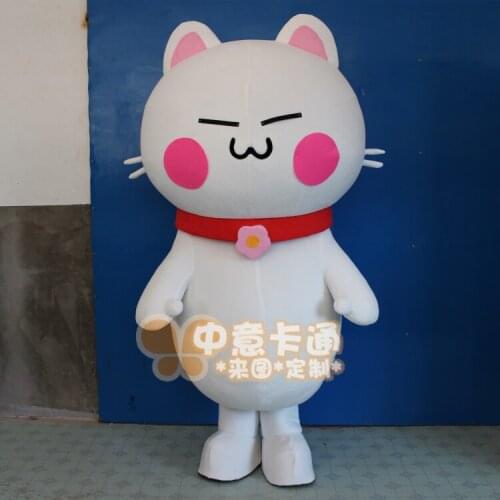 Cat Party Mascot Costume Christmas Fancy Dress Halloween Mascot Costume Fursuit Adult Cartoon Character Someone Inside