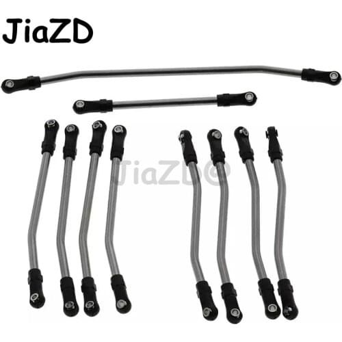 Metal Upper Lower Suspension Link Rod Linkage Steering Link Rod for AXIAL Wraith 90018 20 31 45 90056 1/10 RC Crawler