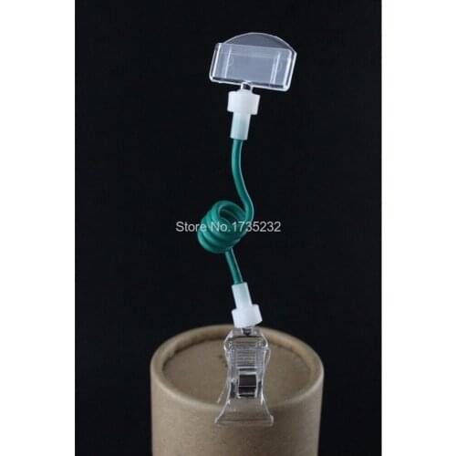 Iron wire metabolic plastic snap label card holder price tag snap POP promotion sign holder clamp furniture accessories