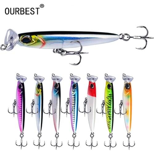 Minnow Far Throw Pencil Sinking Fishing Lure Bass Fishing Tackle Lures Fishing Accessories Fresh/Saltwater Trolling Lures Bait