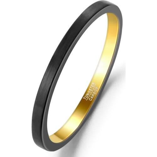 Fashion Anti Scratch Tungsten Wedding Rings for Women Men Simple Classic Wedding Bands for Couples Basic Jewelry