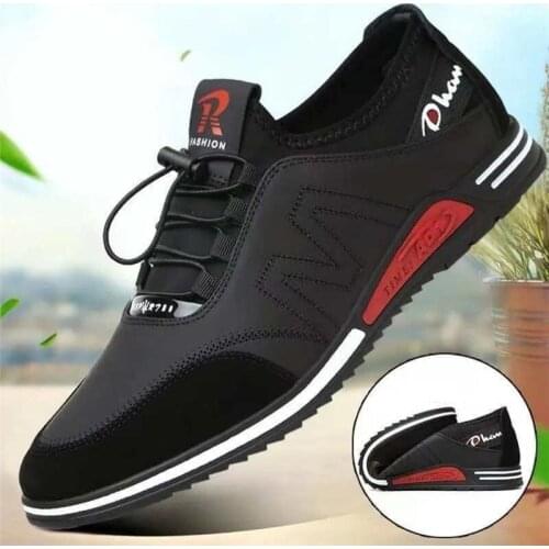 Autumn Shoes Men Low Top Slip Resistant Mens Sneakers Outdoor Breathable Shoes Male High Quality Leather Casual Sneakers 58E