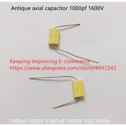 Original new 100% antique axial capacitor 1000pf 1600V 0.001uF 1600V 102/1600v (Inductor)