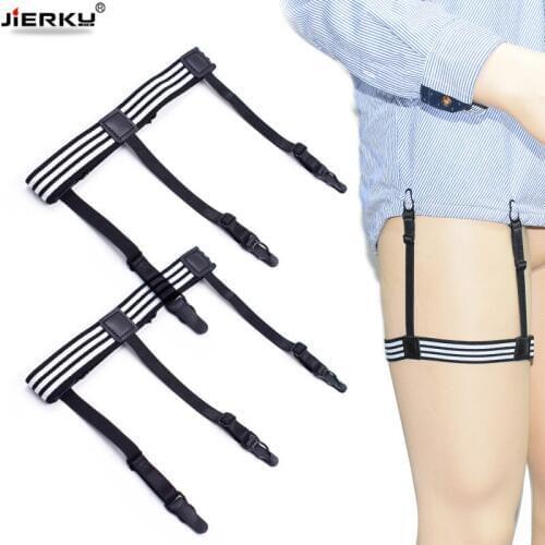 2019 Shirt Garters Mans Shirt Stays Holder Leg Suspenders Shirt Braces Gourd buckle Shirt Garters 1pair GW05
