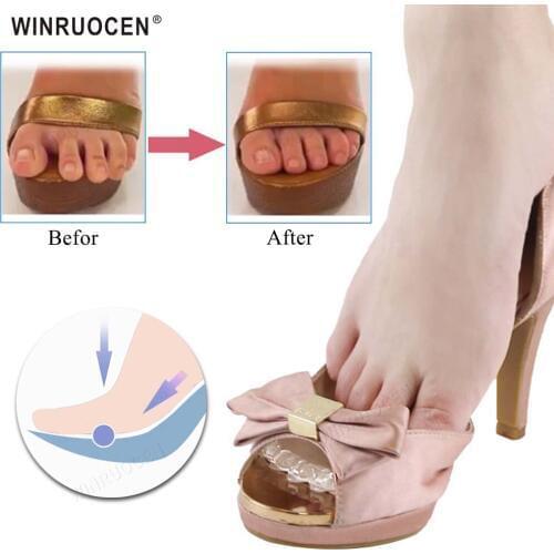 Shoe Anti Slip Silicone Sticker Lady Women Non Slip Insole Forefoot Cushion Inserts