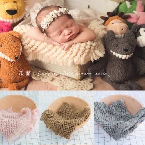 Newborn Photography Props Pineapple Blanket Infant Fotografia Accessories Baby Boy Girl Photo Shoot Ins Blanket Layer Props