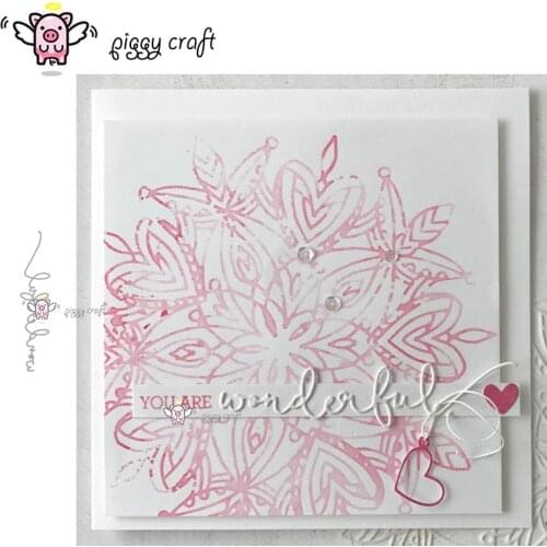 Piggy Craft metal cutting dies cut die mold Letter decoration Scrapbook paper craft album card punch knife art cutter die